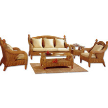 轩航家具 新款藤沙发家具 藤制客厅沙发组合 藤艺家具8019 1+1+3+茶几+角几 - 京东触屏版