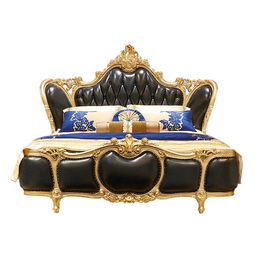 床实木床欧式双人床美式实木雕花1.8大床简约卧室精品新古典家具